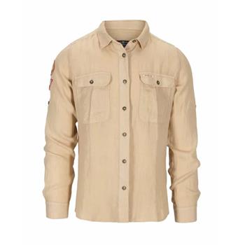AMUNDSEN SPORTS Safari G.Dyed Linen Shirt Mens