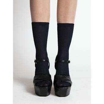 MRS. HOSIERY Mini Ribbed Ankle Socks
