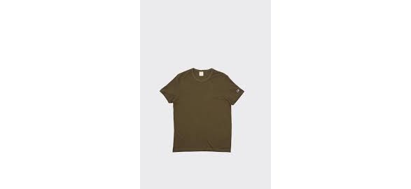 CHAMPION Crewneck T-Shirt,Dark Olive