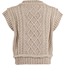 NEO NOIR Malley Cable Knit Waistcoat