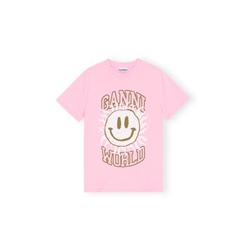GANNI Basic Jersey Smiley Relaxed T-Shirt