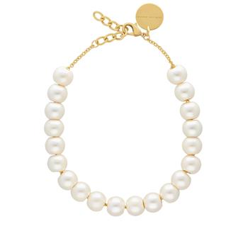 VANESSA BARONI Small Beads Necklace Short Pearl