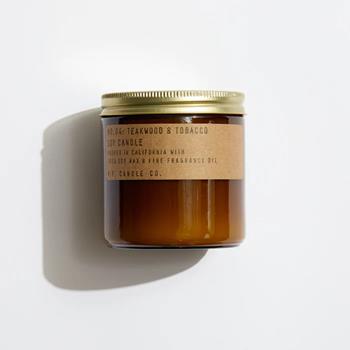 P. F. CANDLE CO. No. 04 Teakwood And Tobacco Large