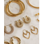 LUV AJ The Pave Mini Donut Hoops-Gold